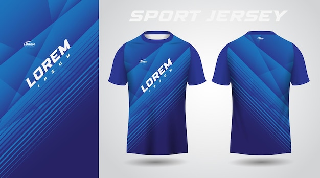 diseño de camiseta deportiva de camiseta azul