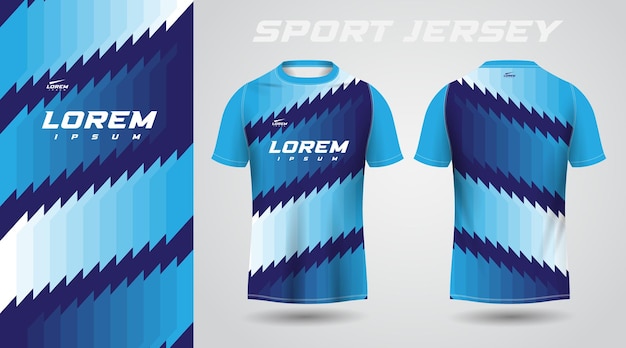 Diseño de camiseta deportiva de camiseta azul