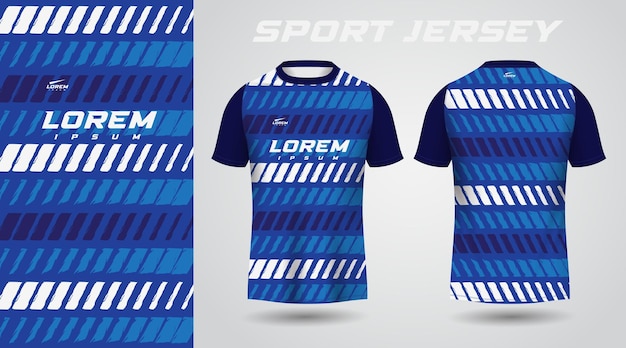 diseño de camiseta deportiva de camiseta azul
