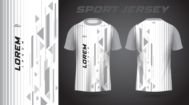 Vector diseño de camiseta deportiva de camiseta blanca