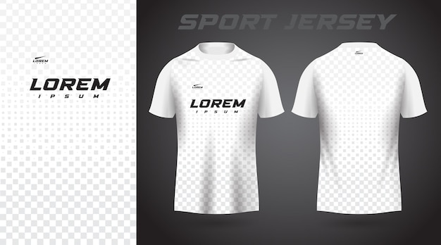 Diseño de camiseta deportiva de camiseta blanca