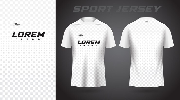 diseño de camiseta deportiva de camiseta blanca