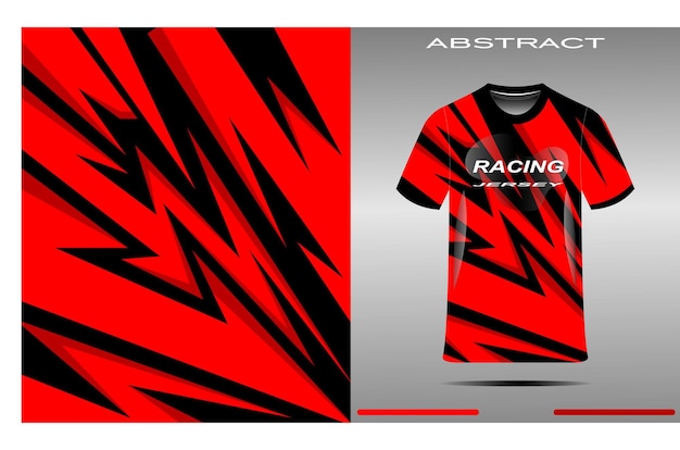 Diseño de camiseta deportiva para camiseta de carreras de ciclismo de juego de fútbol 3d rojo