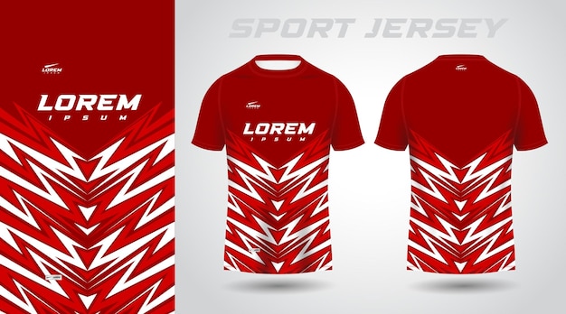 diseño de camiseta deportiva de camiseta roja