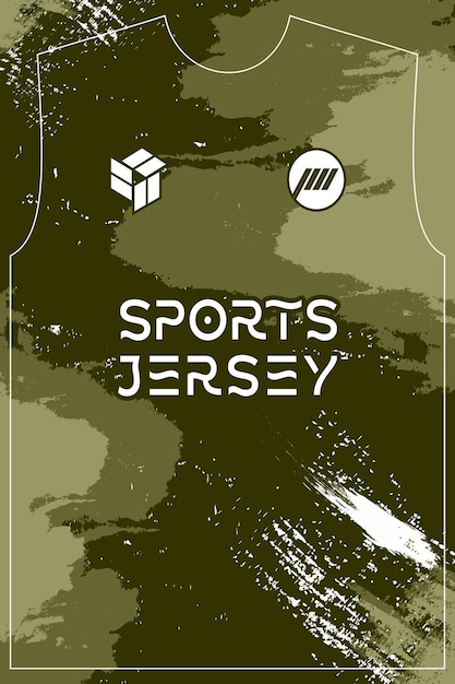 Diseño de camiseta deportiva de camuflaje