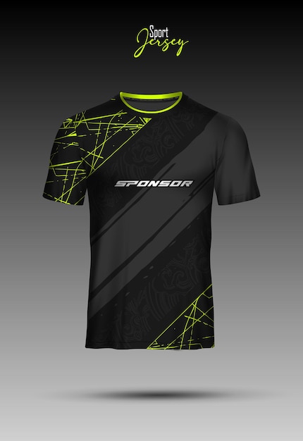 Diseño de camiseta deportiva editable