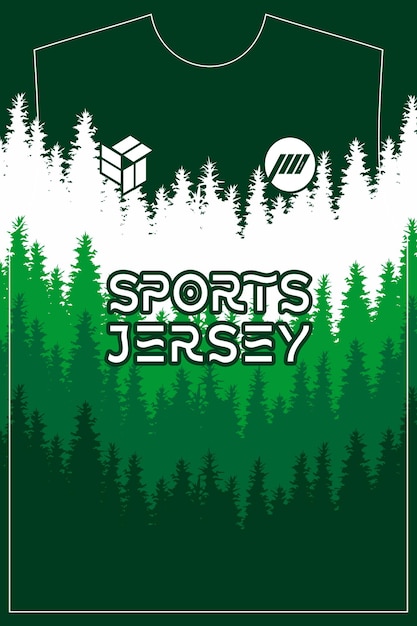 Diseño de la camiseta deportiva Forest