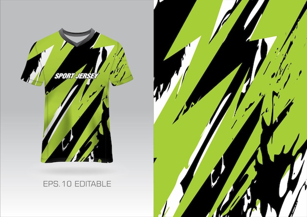 Diseño de camiseta deportiva grunge para uniformes de equipo camiseta de fútbol camiseta de carreras