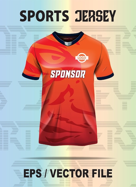 Diseño de camiseta deportiva para impresión de sublimación color cmyk adecuado para fútbol cricket fútbol bádminton