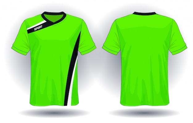 Diseño de camiseta deportiva de jersey de fútbol.