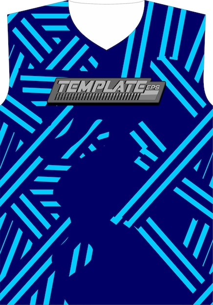 Diseño de camiseta deportiva con líneas geométricas