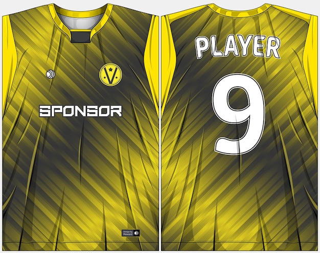 Diseño de camiseta deportiva lista para imprimir - camiseta de fútbol para sublimación