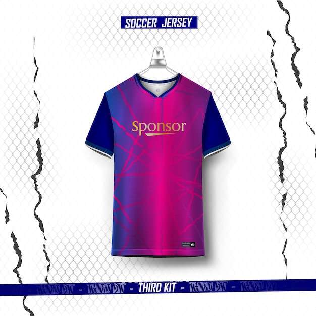 Diseño de camiseta deportiva lista para imprimir - camiseta de fútbol para sublimación