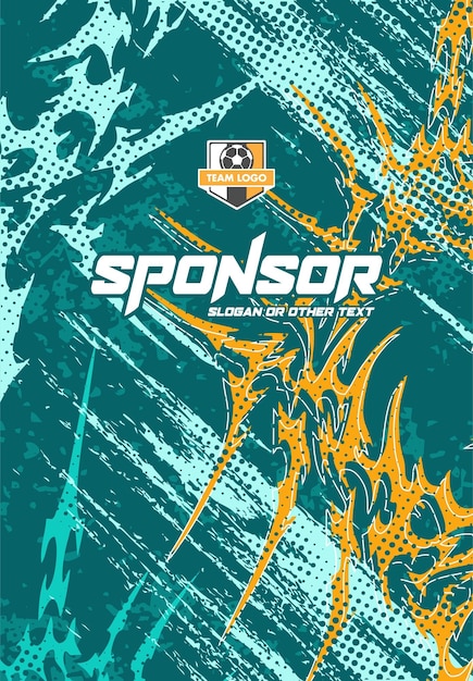 Diseño de camiseta deportiva lista para imprimir Camiseta de fútbol para sublimación