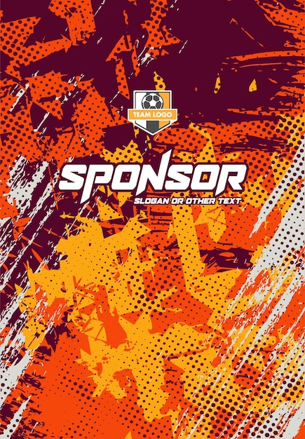 Diseño de camiseta deportiva lista para imprimir Camiseta de fútbol para sublimación