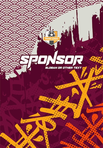 Diseño de camiseta deportiva lista para imprimir Camiseta de fútbol para sublimación