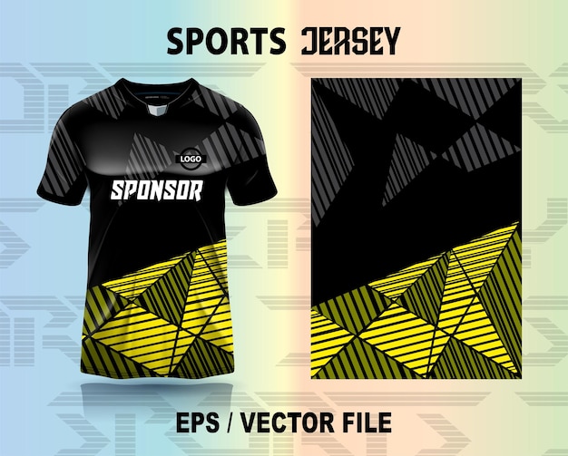 Diseño de camiseta deportiva listo para la impresión de sublimación