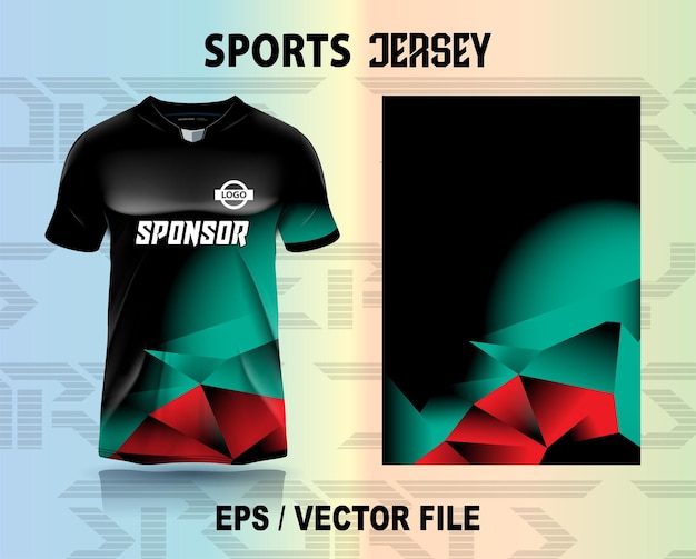 Diseño de camiseta deportiva listo para imprimir