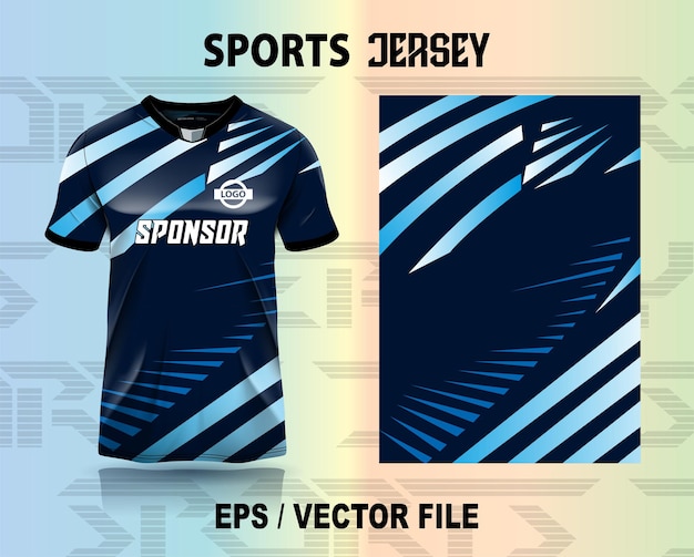 Diseño de camiseta deportiva listo para la sublimación