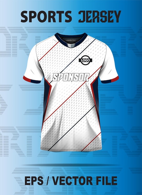 Diseño de camiseta deportiva listo para la sublimación