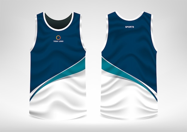 Diseño de camiseta deportiva sin mangas