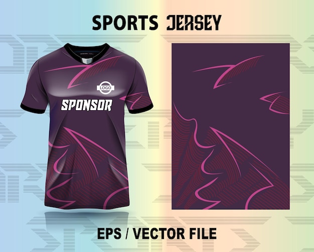 Diseño de camiseta deportiva con maqueta listo para la sublimación Impresión