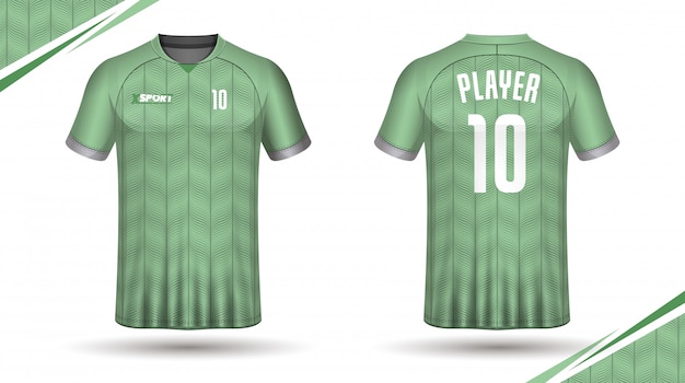 Diseño de camiseta deportiva de plantilla de camiseta de fútbol