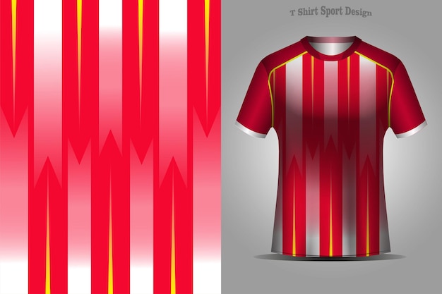 Diseño de camiseta deportiva de plantilla de camiseta de fútbol