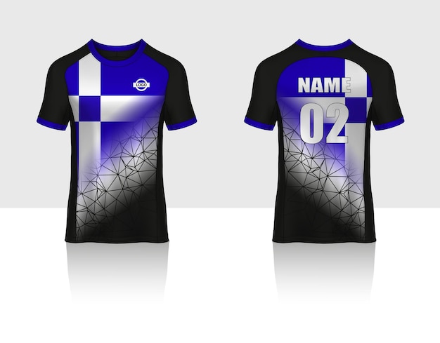 Diseño de camiseta deportiva de plantilla de camiseta de fútbol