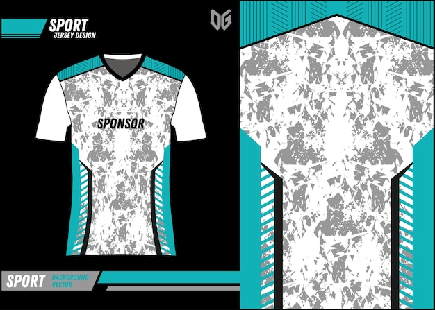 Diseño de camiseta deportiva de plantilla de camiseta de fútbol