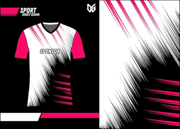 Diseño de camiseta deportiva de plantilla de camiseta de fútbol