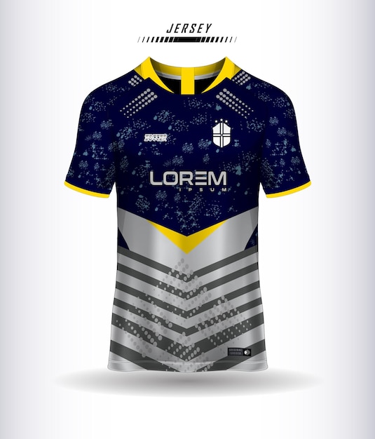 diseño de camiseta deportiva de plantilla de jersey