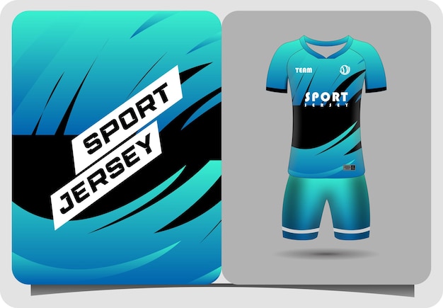 Vector diseño de camiseta deportiva de plantilla de jersey