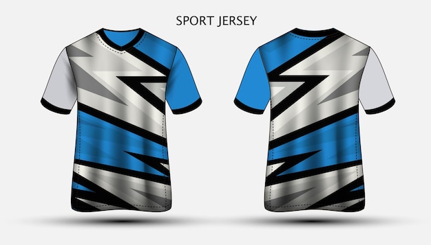 Diseño de camiseta deportiva de plantilla de jersey