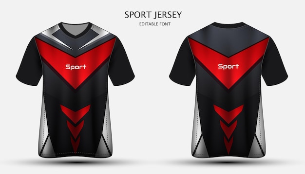 diseño de camiseta deportiva de plantilla de jersey