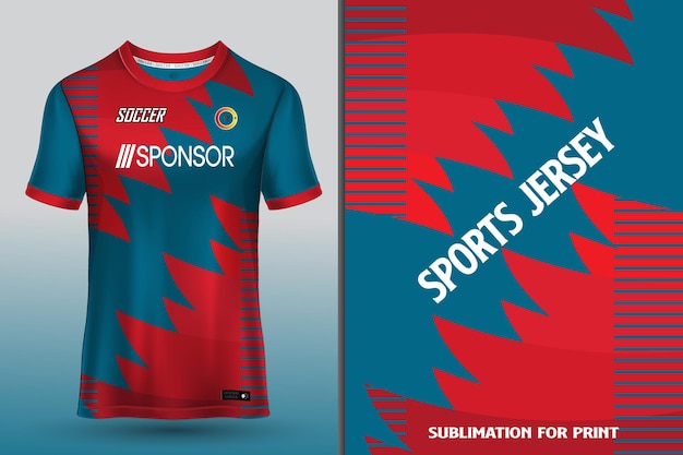 Diseño de camiseta deportiva para sublimación