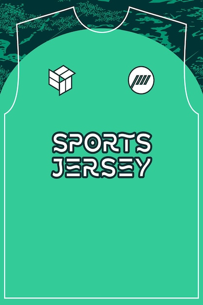 Diseño de camiseta deportiva verde personalizable