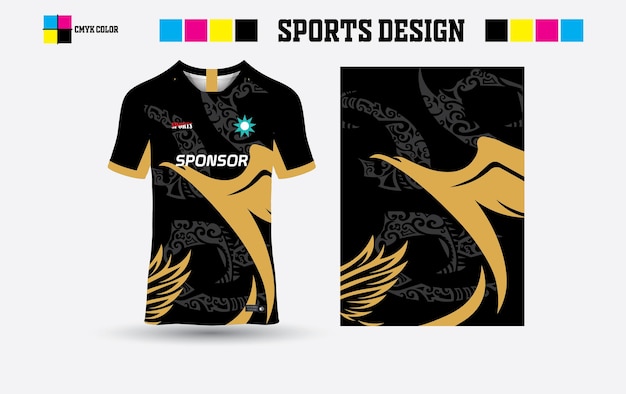 Vector diseño de camiseta deportiva