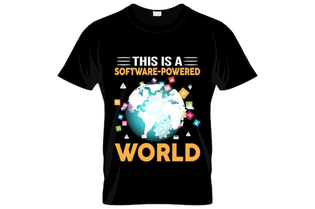 Diseño de camiseta de desarrollador de software o diseño de póster SD o diseño de camiseta de desarrollador de software, dicen las citas