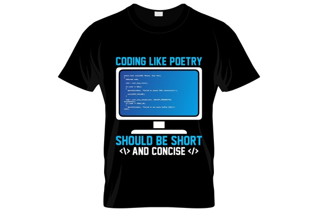 Diseño de camiseta de desarrollador de software o diseño de póster SD o diseño de camiseta de desarrollador de software, dicen las citas