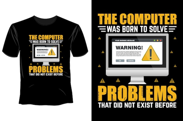 Diseño de camiseta de desarrollador de software