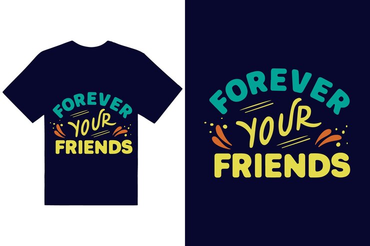 Diseño de camiseta del día de la amistad con ilustración vectorial