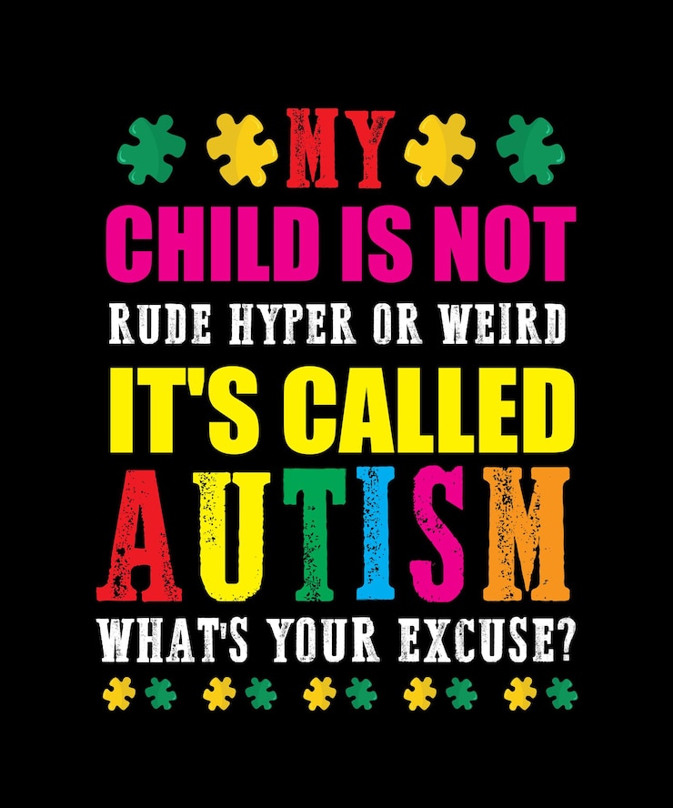 Vector diseño de camiseta del día de la conciencia del autismo diseño de camiseta del rompecabezas del autismo día de la conciencia del autismo