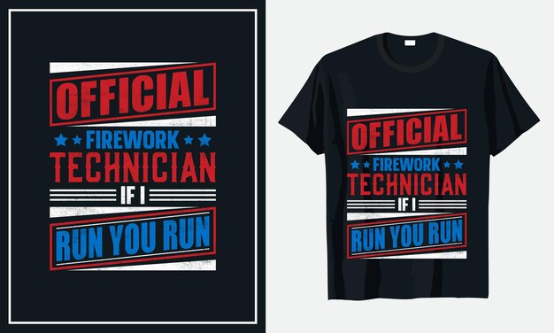 Diseño de camiseta del día de la independencia del 4 de julio Vector Premium