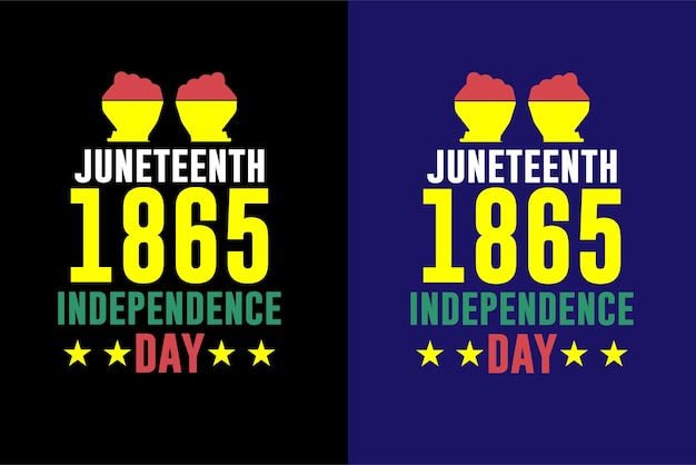 Diseño de camiseta del Día de la Independencia de Juneteenth