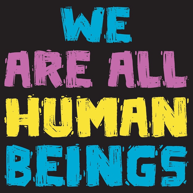 Diseño de camiseta del Día Internacional de los Derechos Humanos.