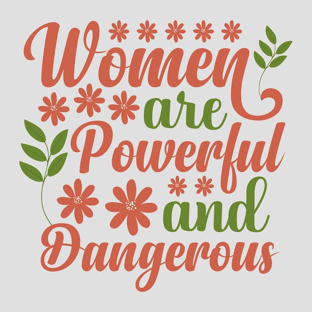 diseño de camiseta del día internacional de la mujer letras dibujadas a mano en vector