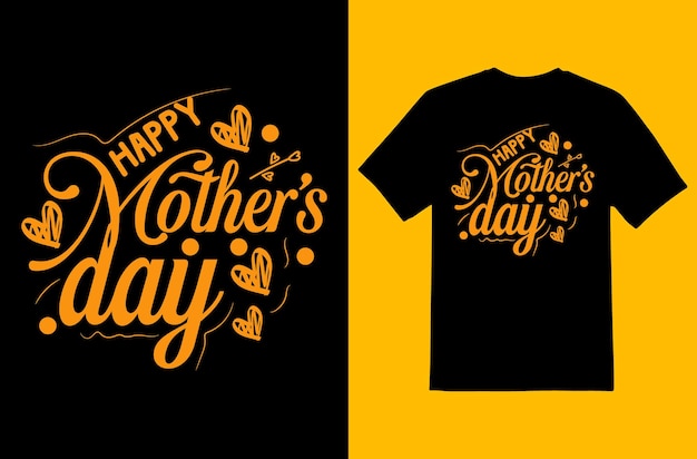 Diseño de camiseta del día de la madre archivo eps premium