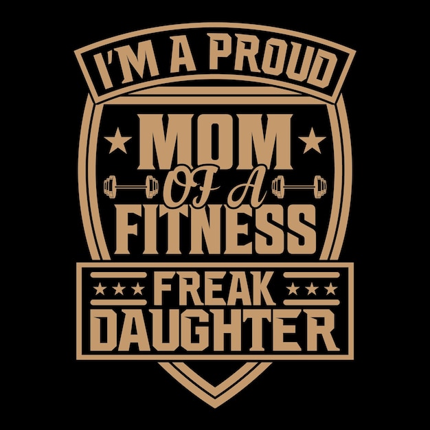 Diseño de camiseta del día de la madre mamá e hija camiseta de tipografía de fitness hija