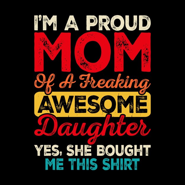 Diseño de camiseta del Día de la Madre retro retro de la abuela divertida